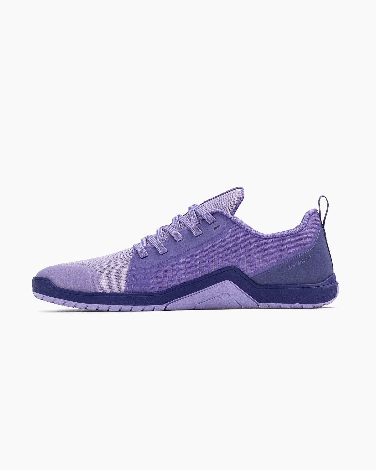 Barefoot training shoes Minimal 1.0 Velites color Lavender purple left side view