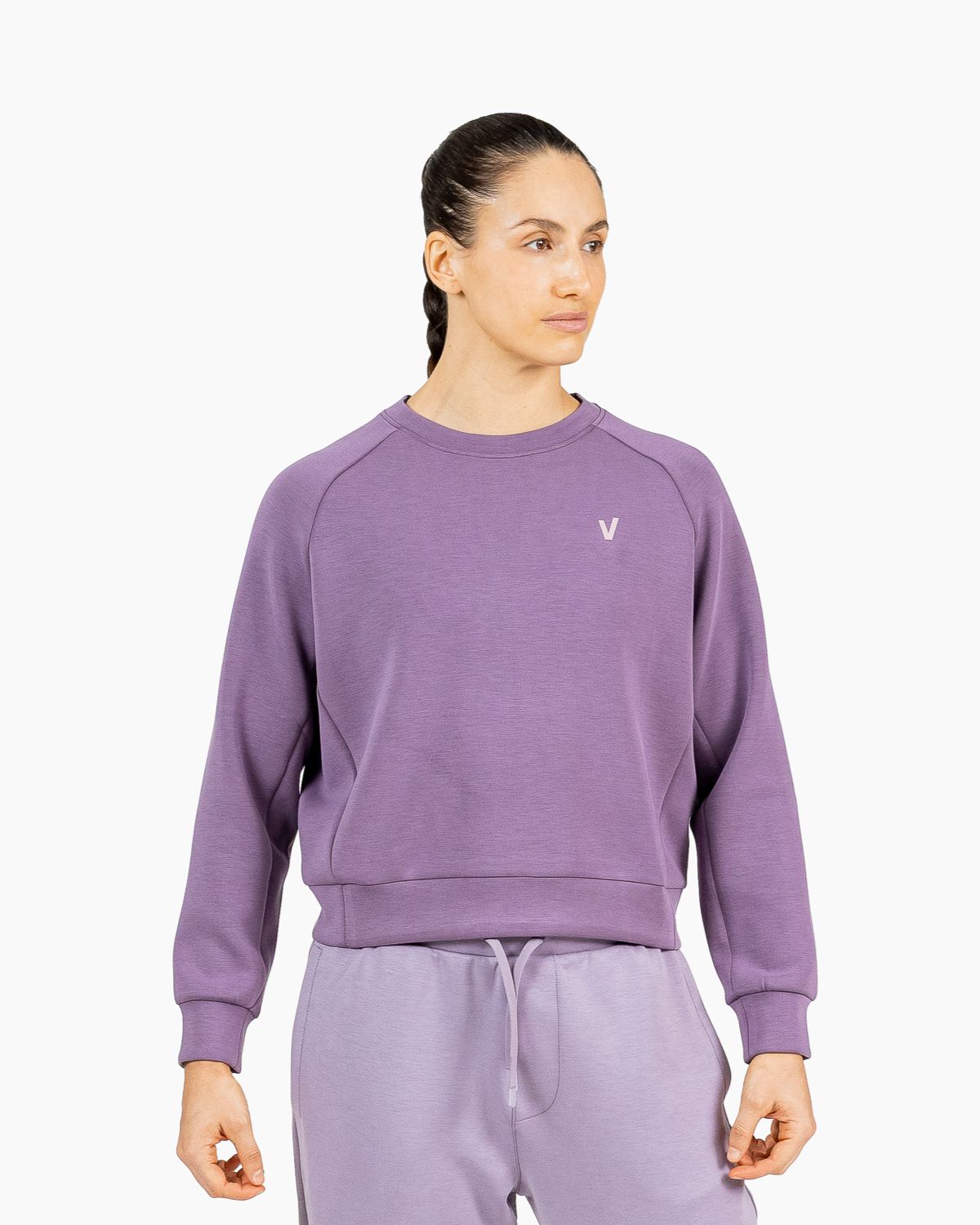 Felpa corta da donna senza cappuccio Holo Velites color_Tupal