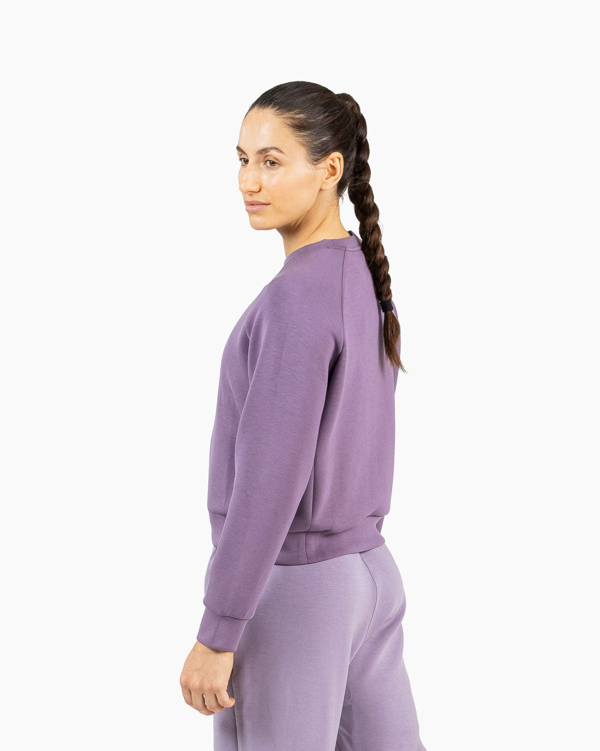 Felpa corta da donna senza cappuccio Holo Velites laterale color_Tupal