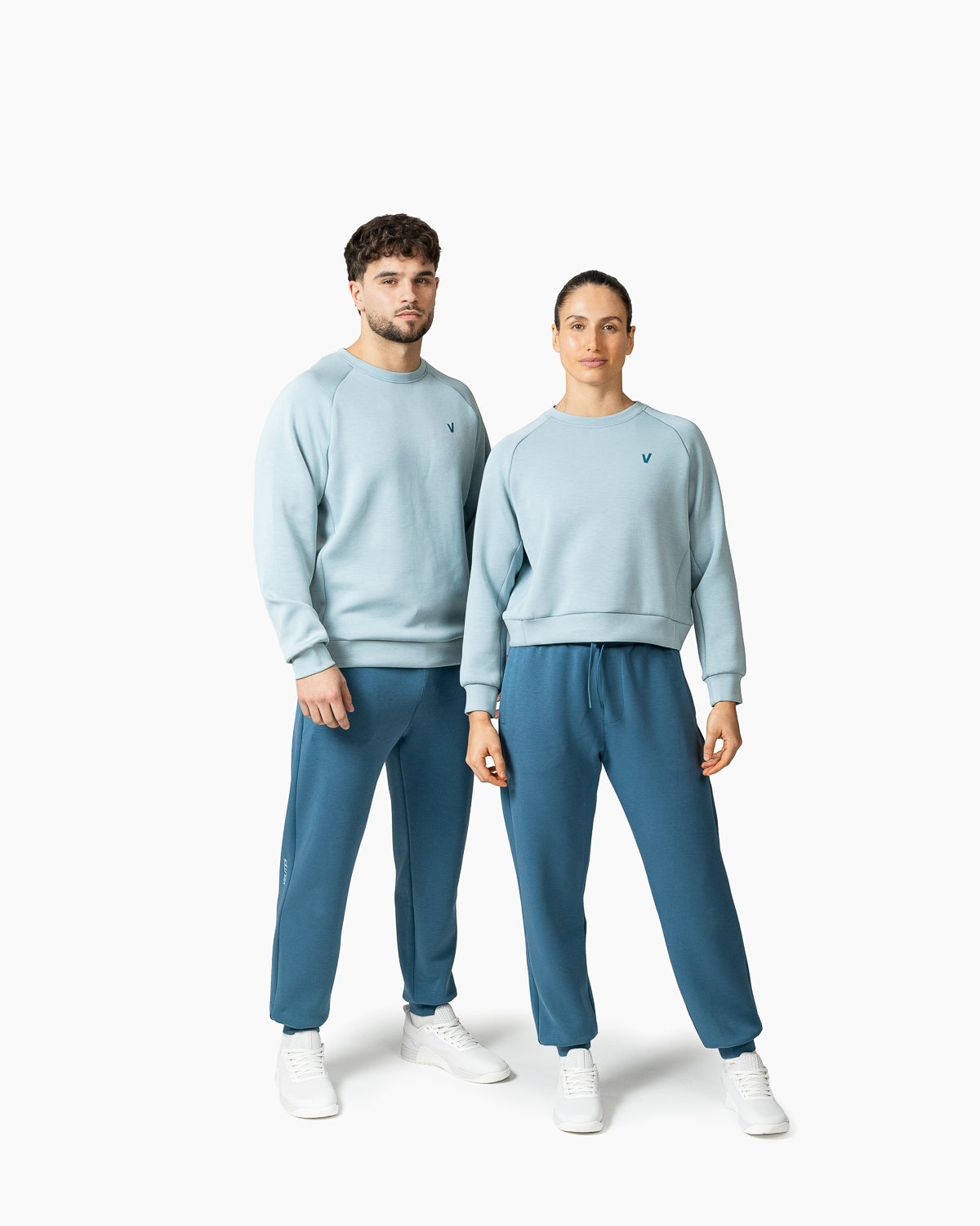Holo Velites unisex sweetpants couple color_Denim Blue