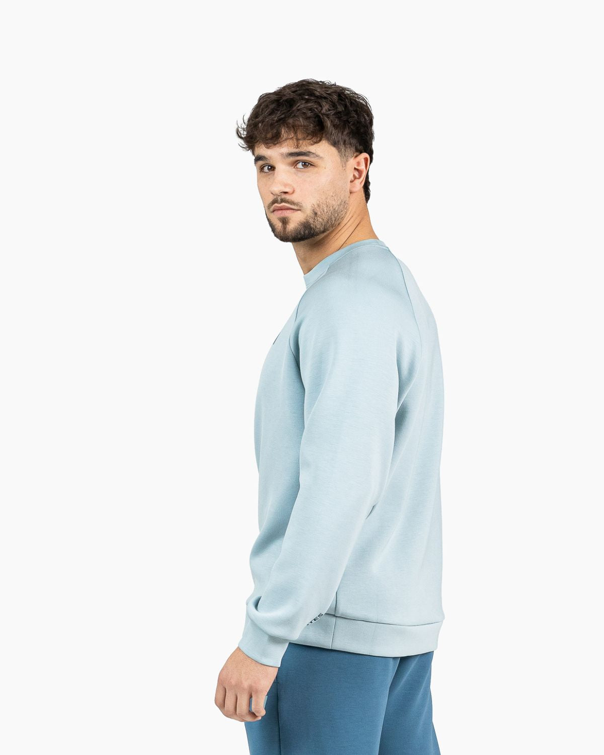 Men's crewneck sweatshirt Holo Velites side view color_Clody
