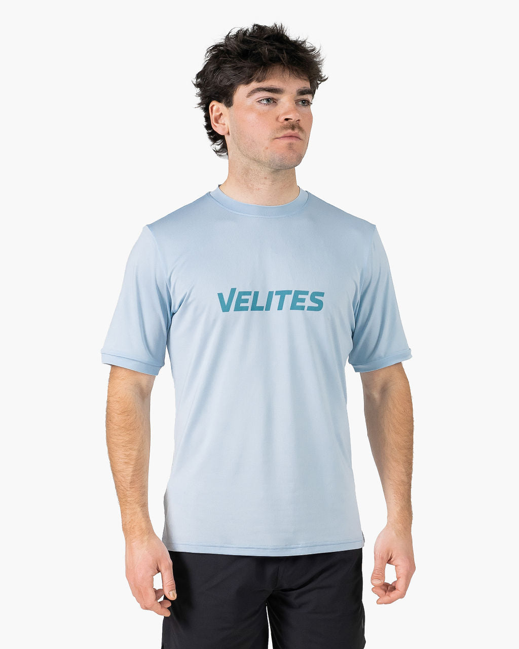 Velites Holo T-shirt fronte colore_Caribbean Blue