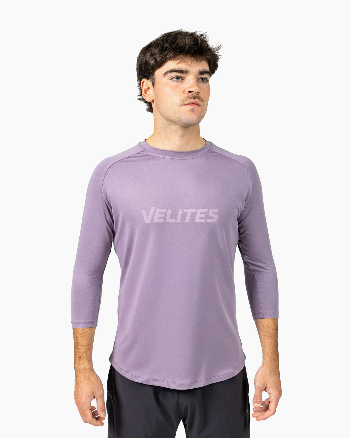 Velites Holo 3/4 Sleeve Tee frontale colore_Ash