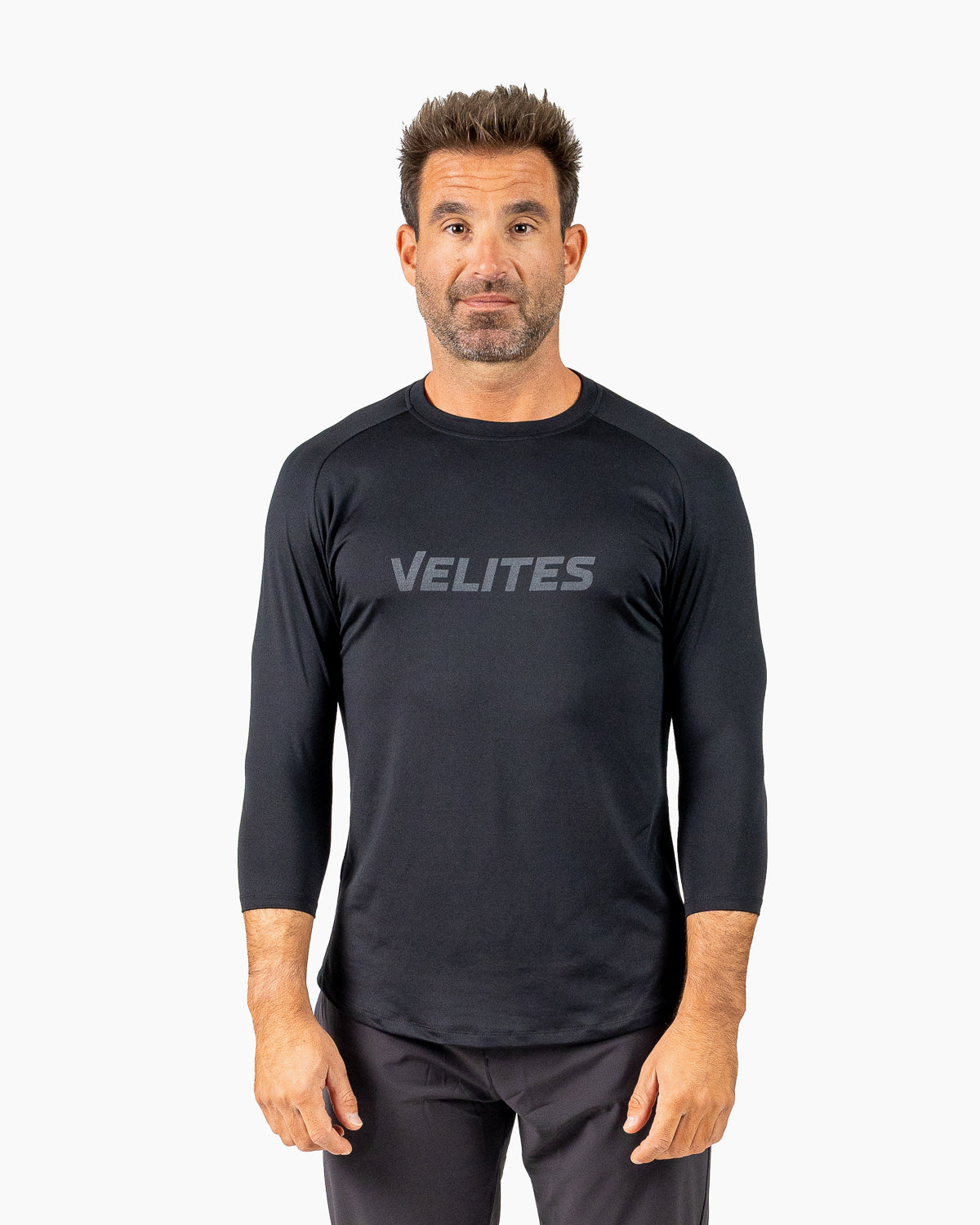 Velites Holo 3/4 Sleeve Tee frontale colore_black
