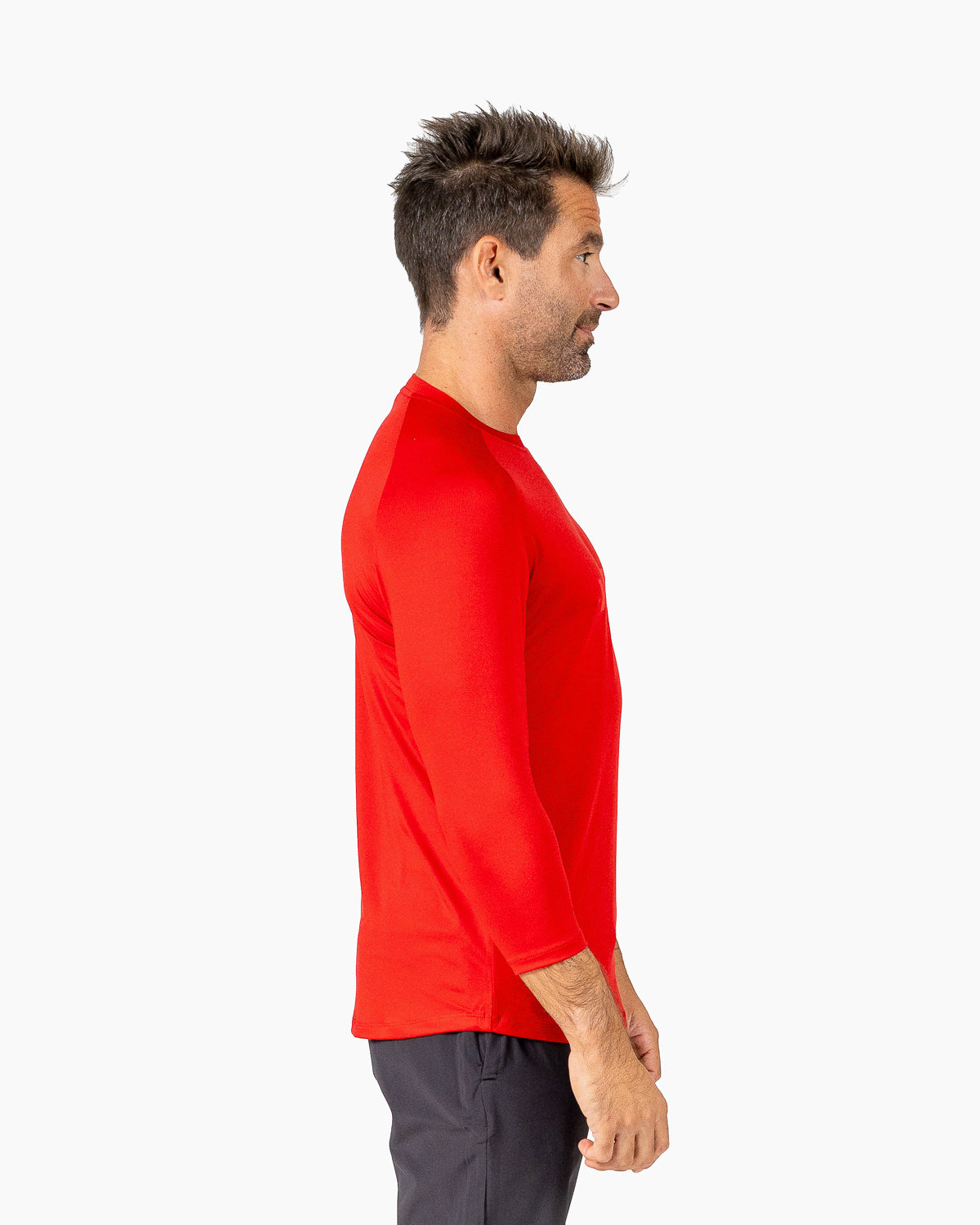 Velites Holo 3/4 Sleeve Tee laterale colore_red wine