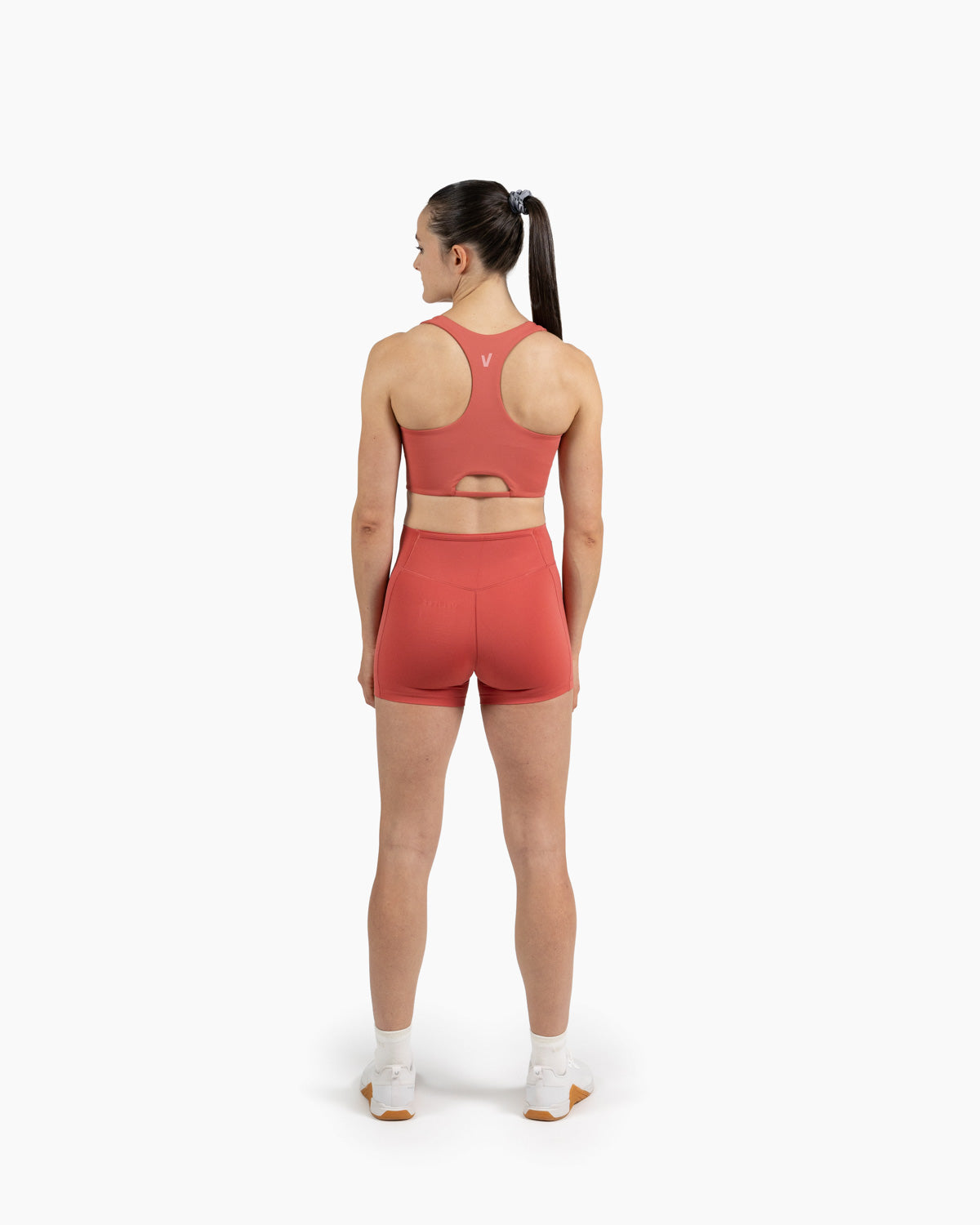 Velites women's Holo short legging movement color_Raspberry
