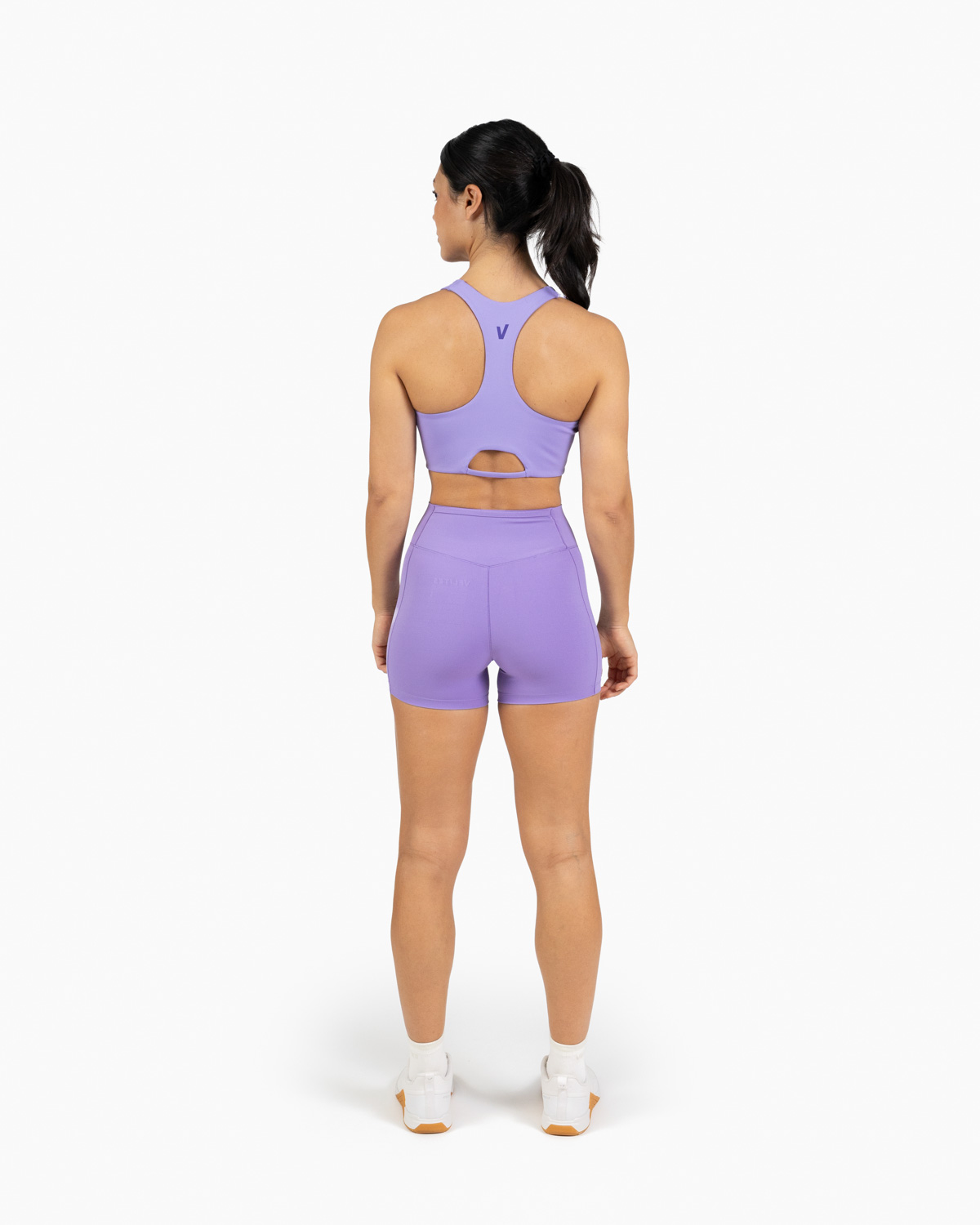 Low neck bra Holo Velites model back color_Wisteria