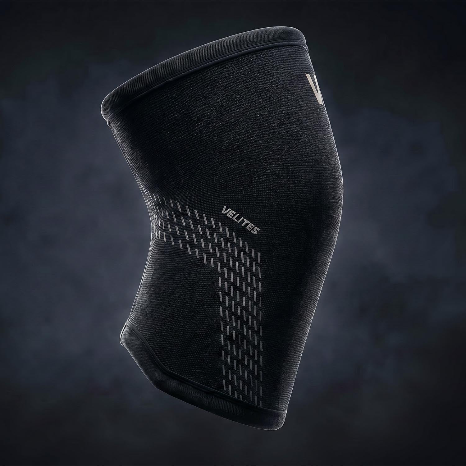 VELITES POWER 5 mm knee sleeve right side view black