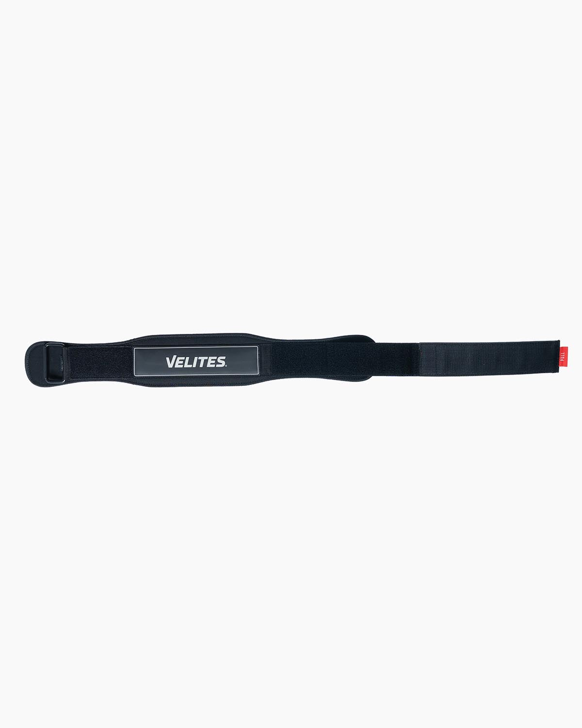 Velites weightlifting belt for CrossFit and functional training laid flat — black