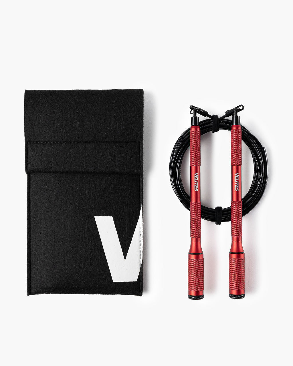 Case and Cyclone Velites jump rope, red