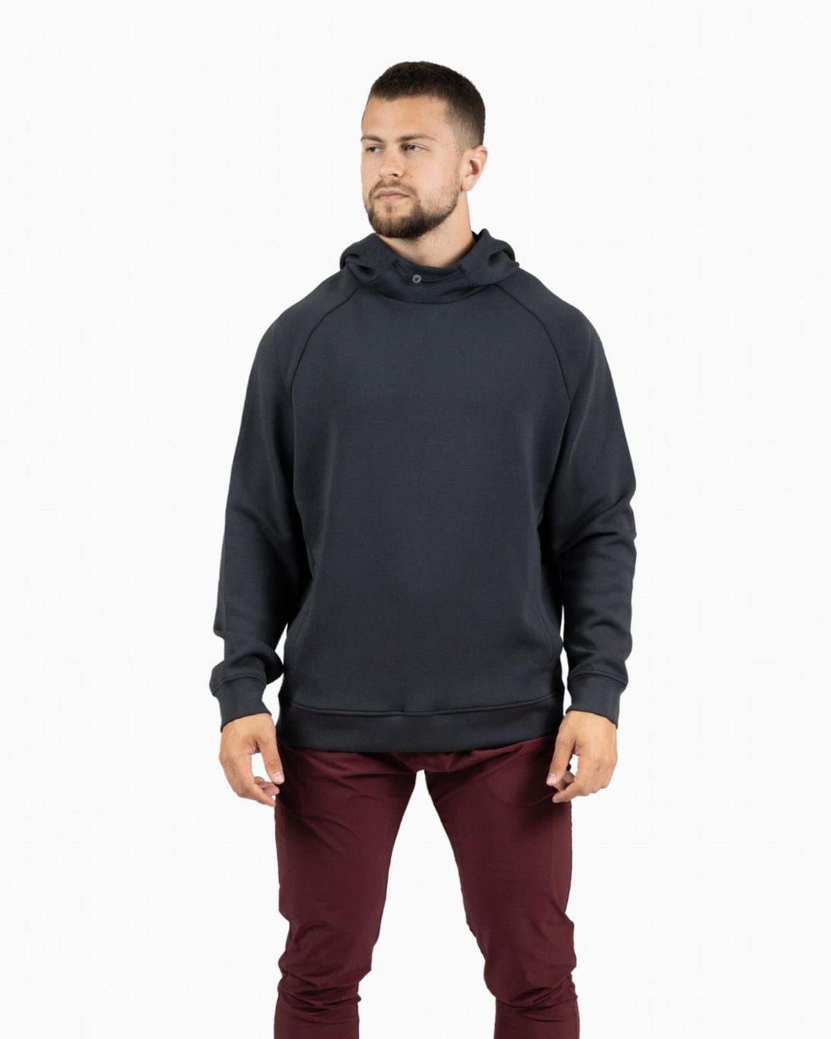 Holo hooded sweatshirt Velites front color_Black