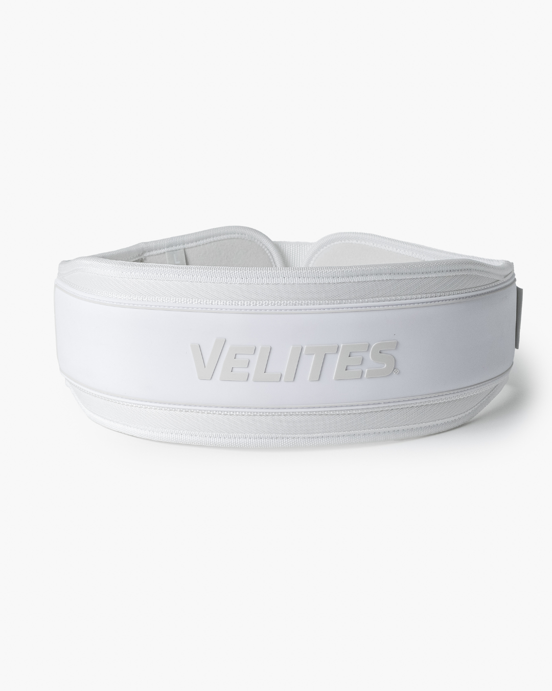 Velites weightlifting belt for CrossFit and functional training — white