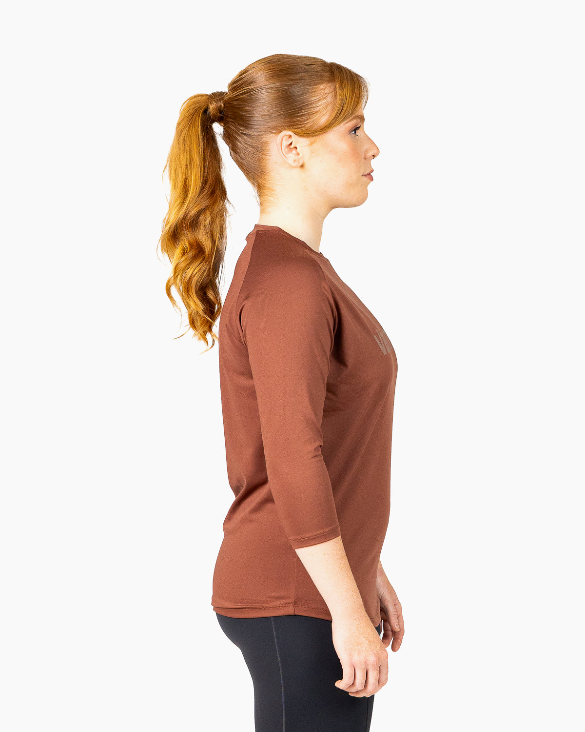 Velites Holo 3/4 Sleeve Tee laterale colore_chestnut