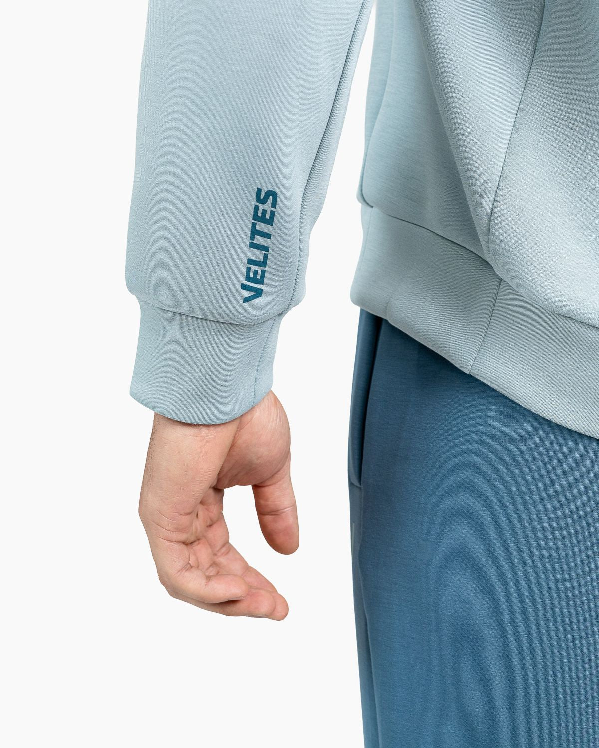 Men's crewneck sweatshirt Holo Velites sleeve detail color_Clody