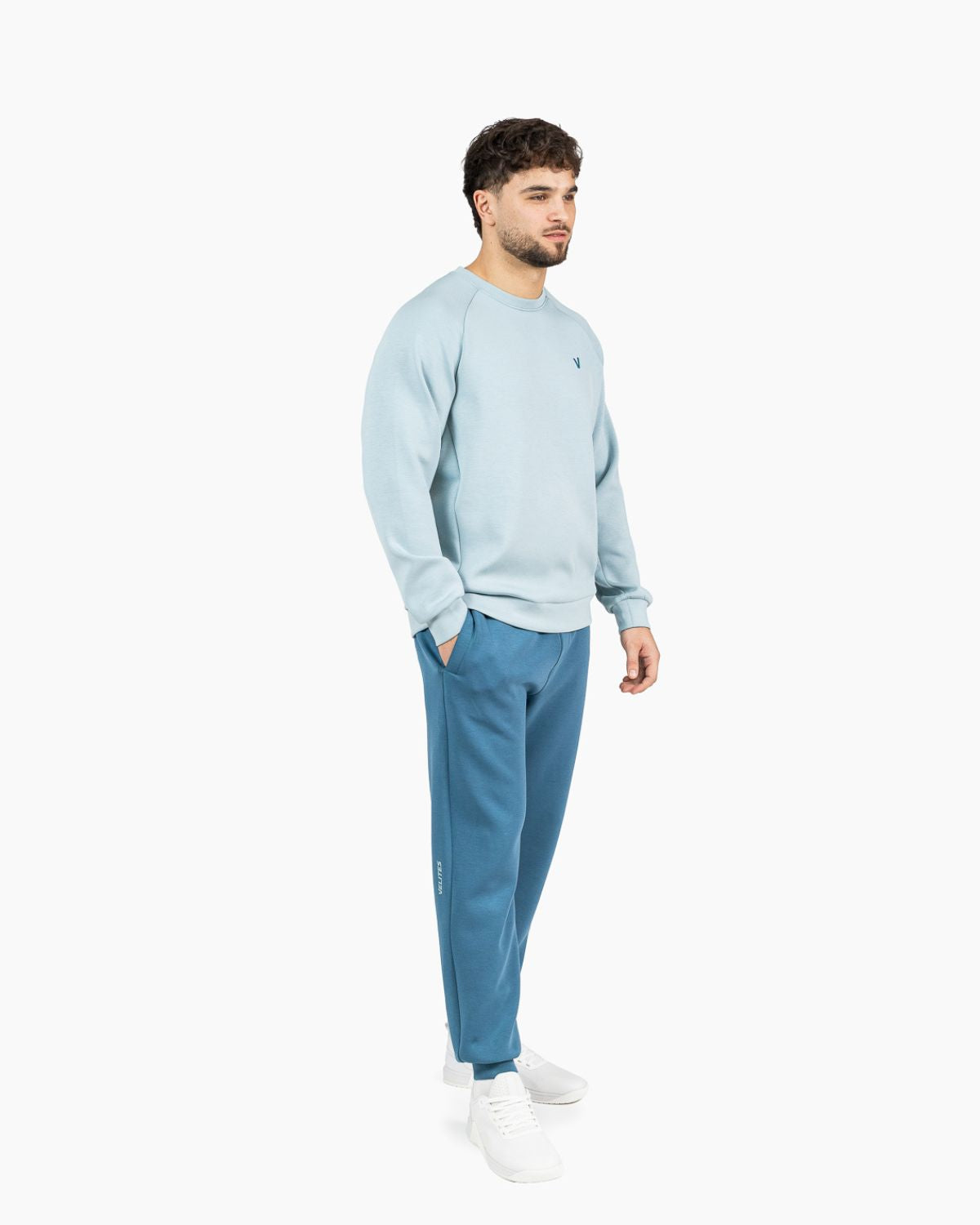 Men's crewneck sweatshirt Holo Velites standing color_Clody