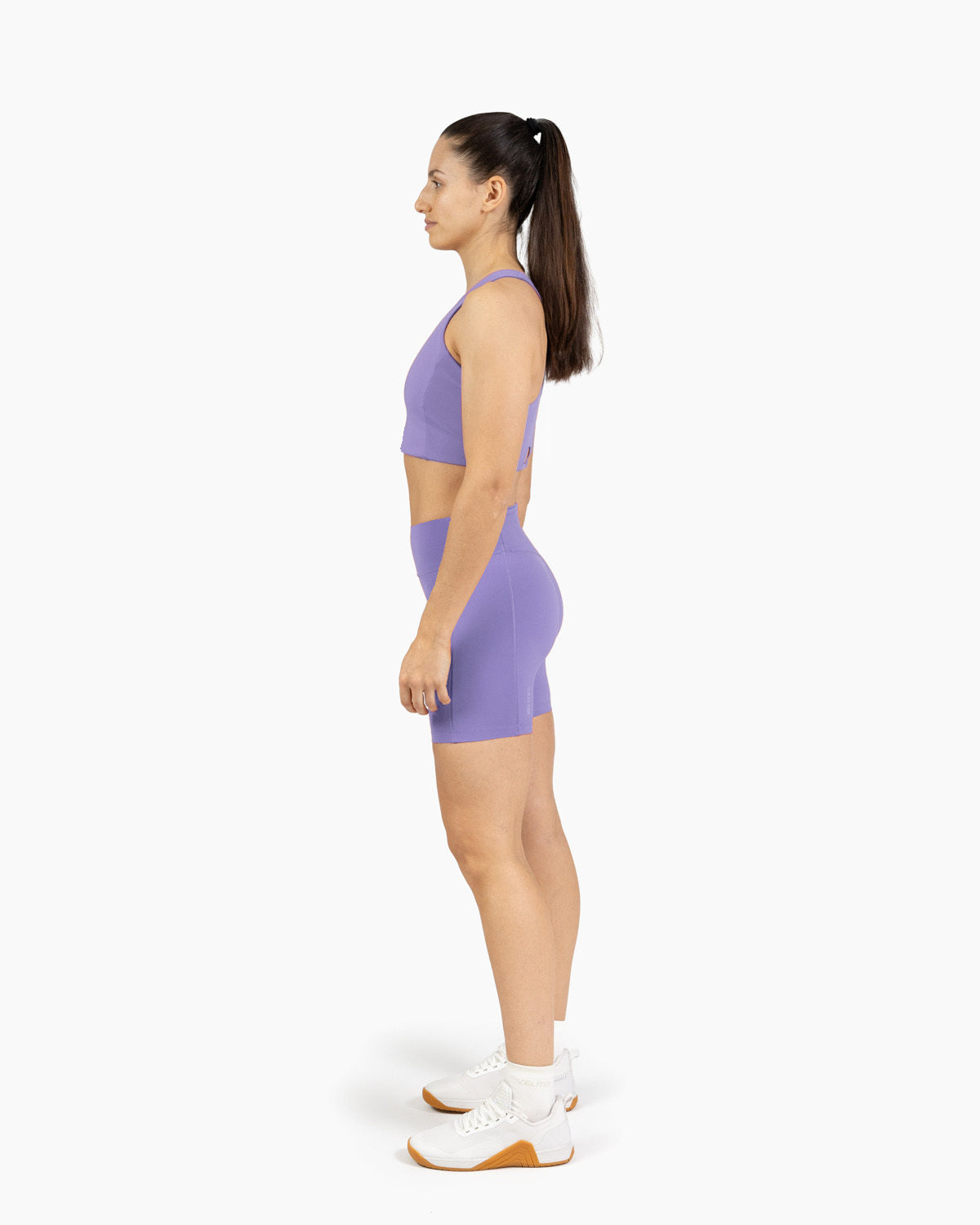 Women's Holo Mid-Length Leggings Velites side color_Wisteria