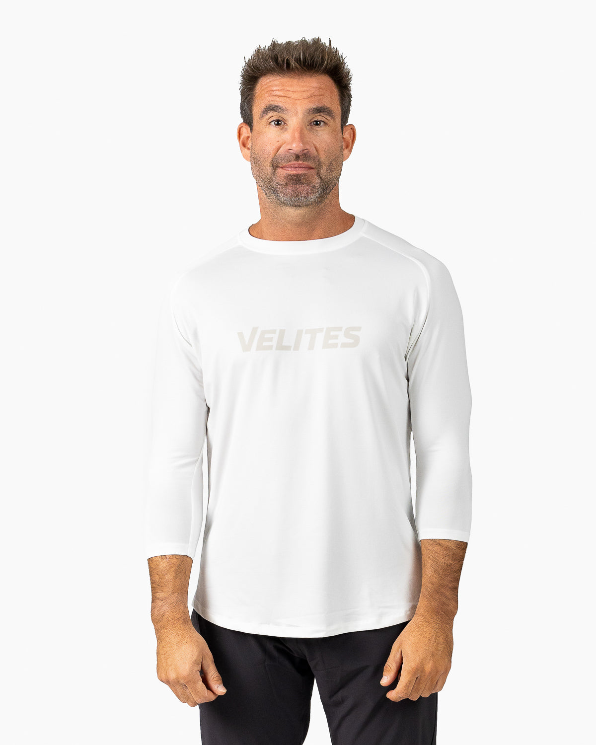 Velites Holo 3/4 Sleeve Tee frontale colore_white