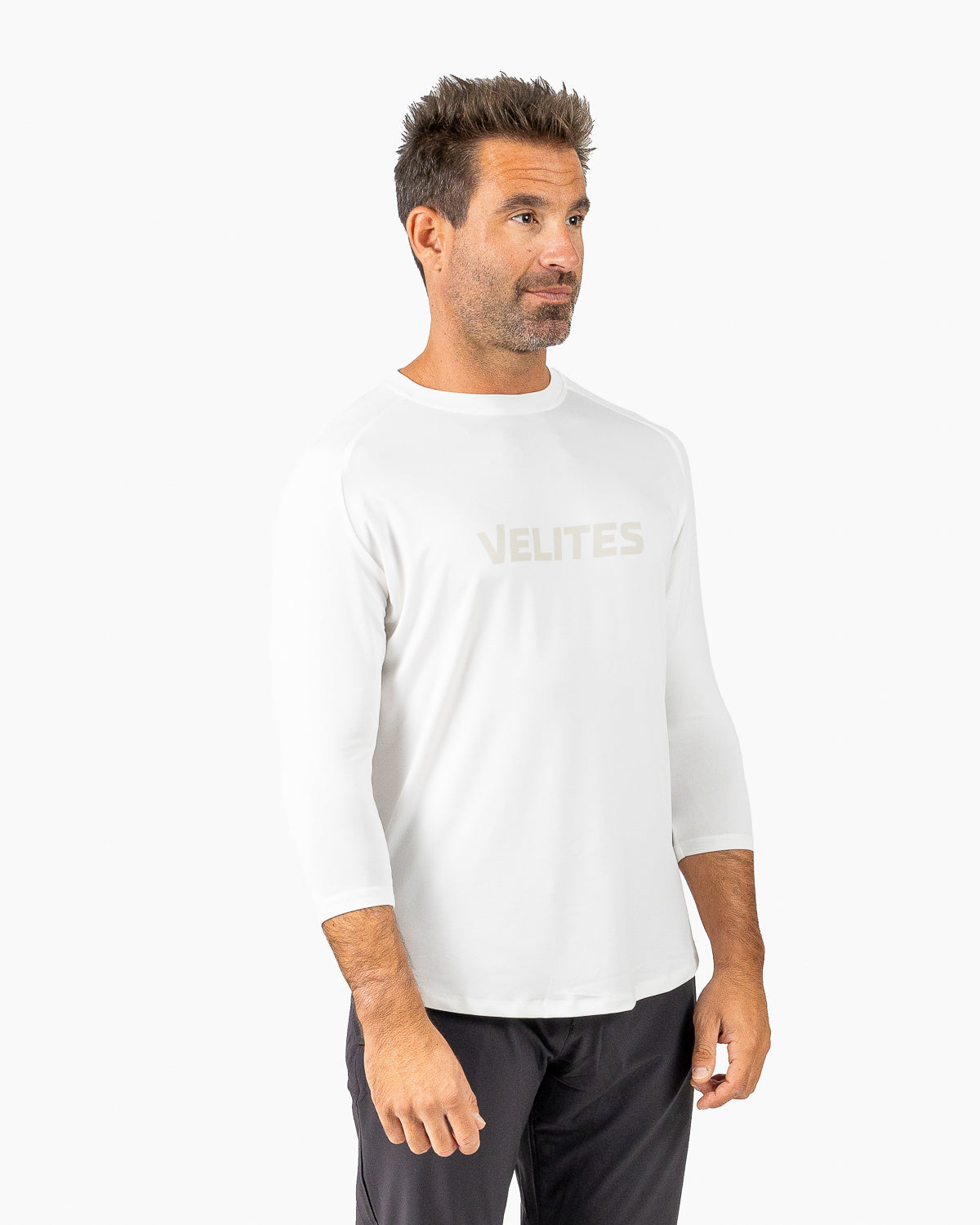Velites Holo 3/4 Sleeve Tee color_white