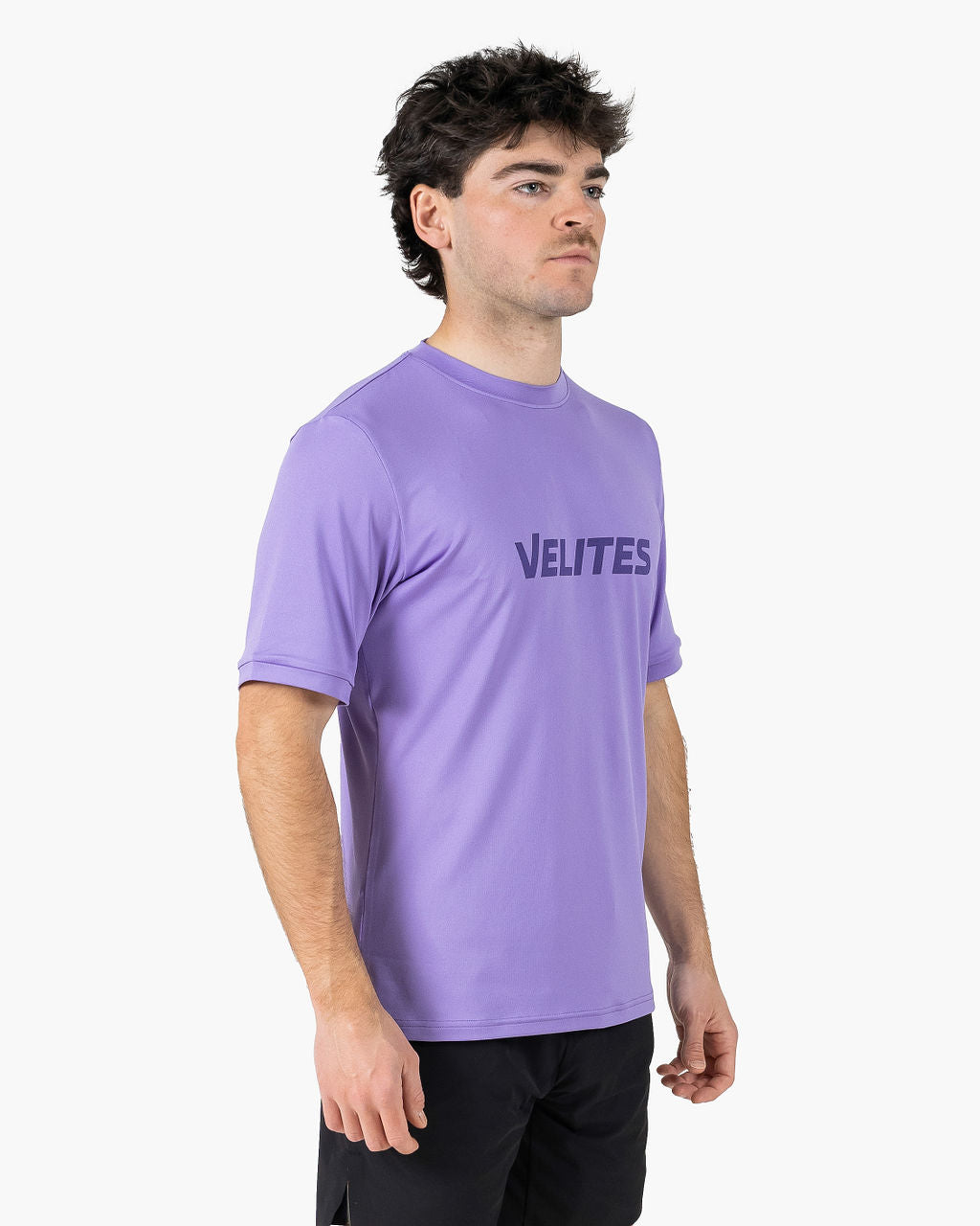 Velites Holo T-shirt three-quarter color_wisteria