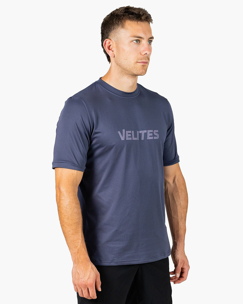 Velites Holo T-shirt three-quarter color_Stone grey