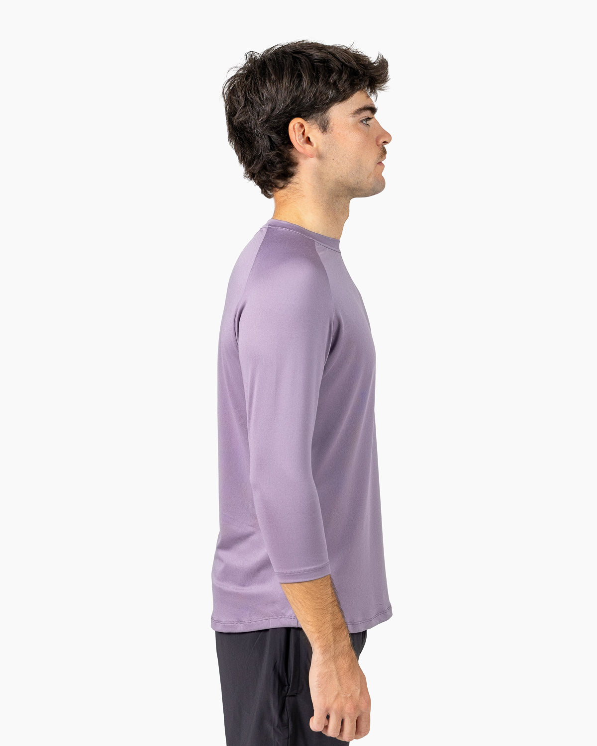 Velites Holo 3/4 Sleeve Tee laterale colore_Ash