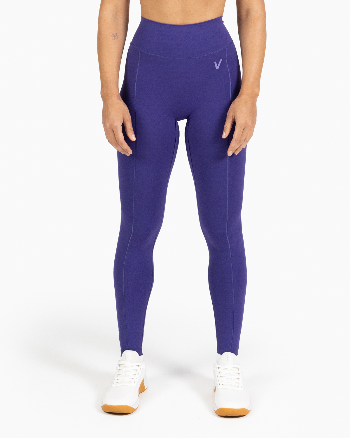 Velites Holo women's long legging front color_Witchy purple