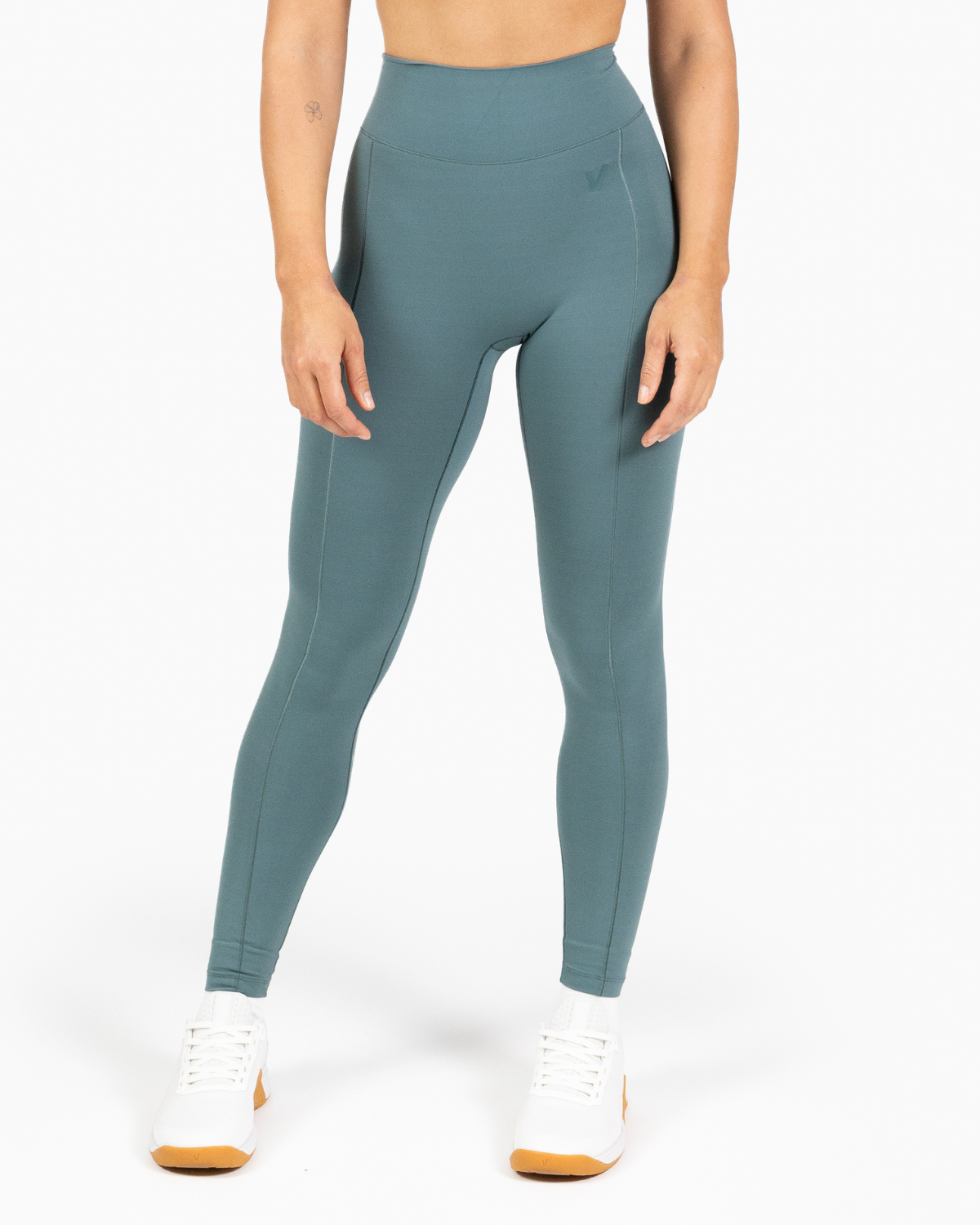 Velites Holo women's long legging front color_Pine green
