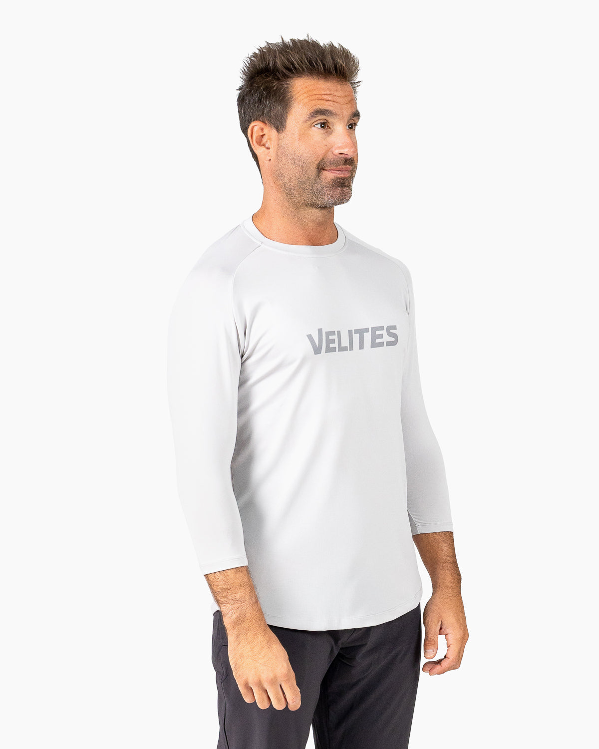 Velites Holo 3/4 Sleeve Tee color_grey