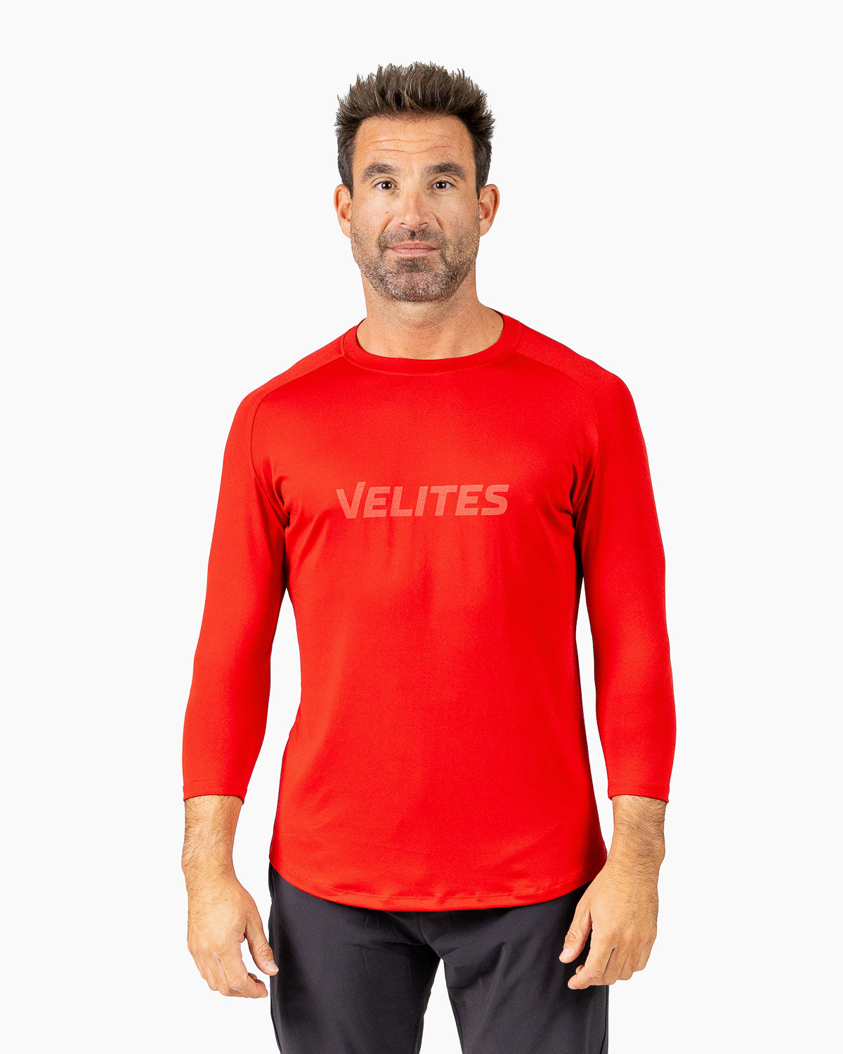Velites Holo 3/4 Sleeve Tee frontale colore_red wine