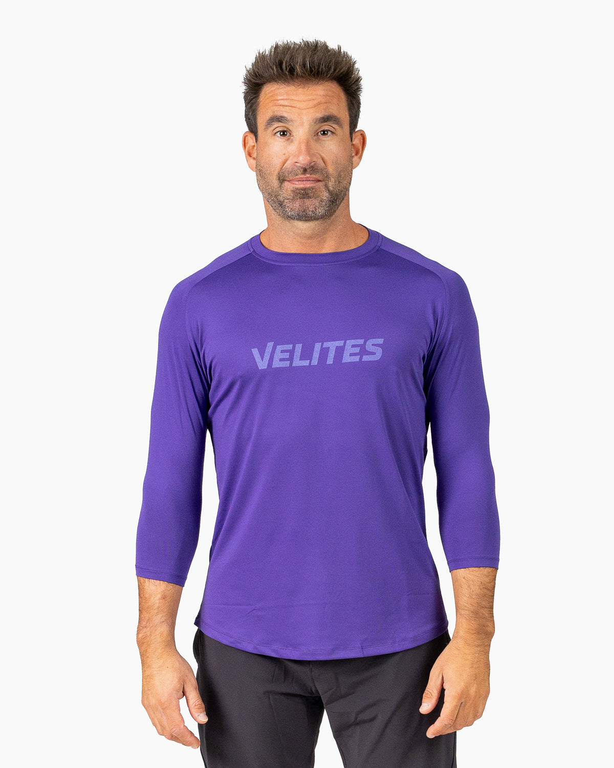 Velites Holo 3/4 Sleeve Tee frontale colore_witchy purple
