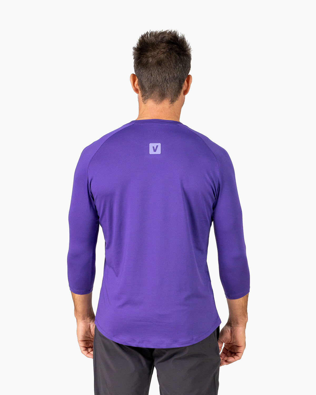 Velites Holo 3/4 Sleeve Tee posteriore colore_witchy purple