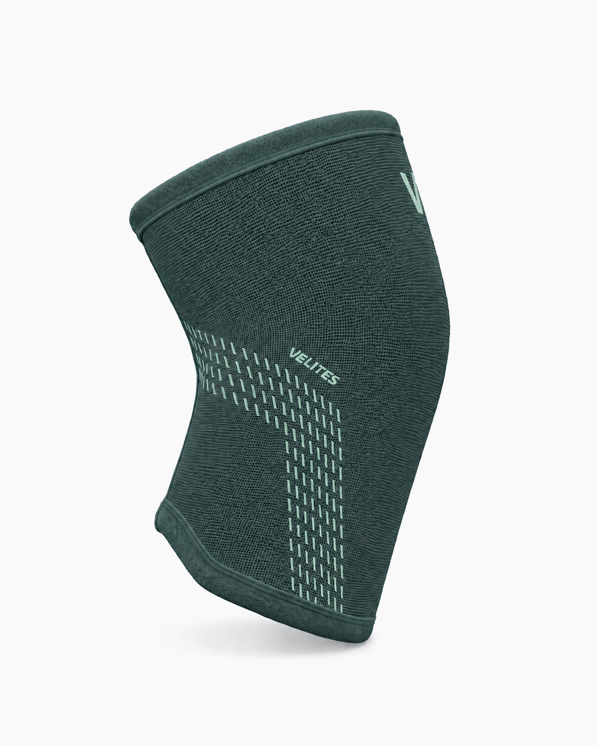 VELITES POWER 5 mm knee sleeve right side view green