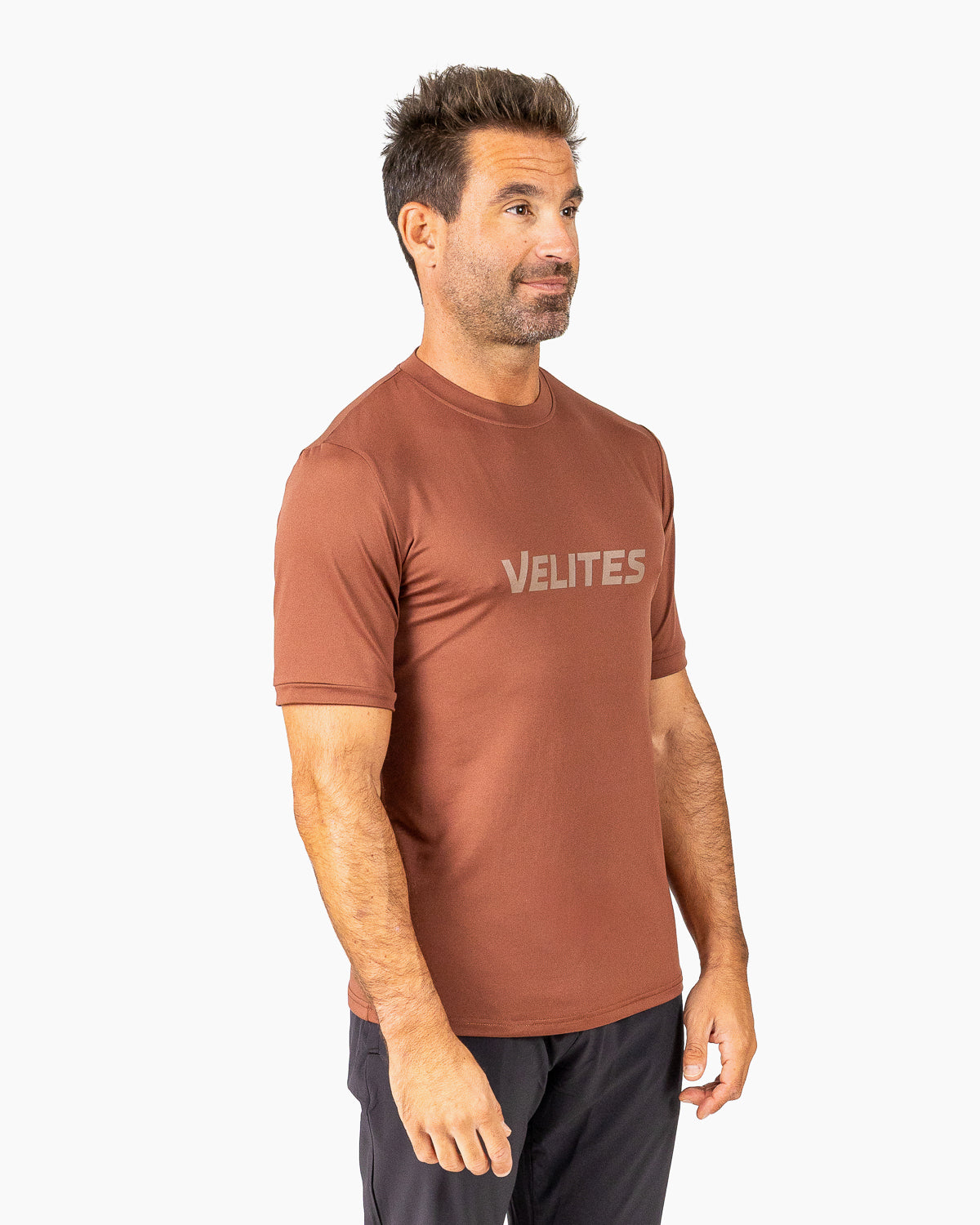 Velites Holo T-shirt three-quarter color_chestnut