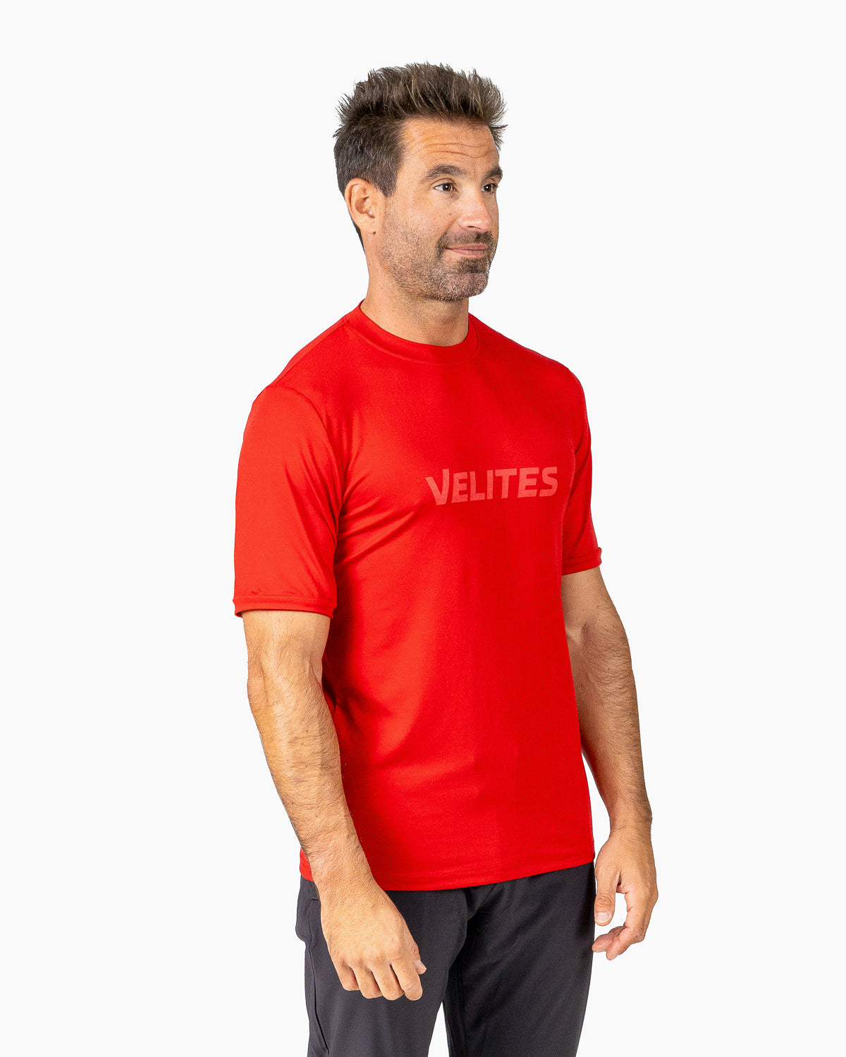 Velites Holo T-shirt three-quarter color_red wine