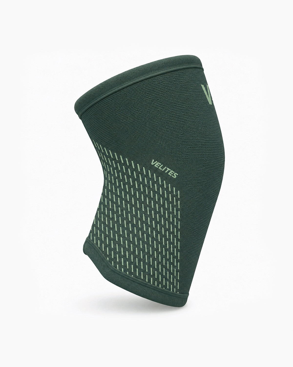 VELITES POWER 7 mm knee sleeve right side view green