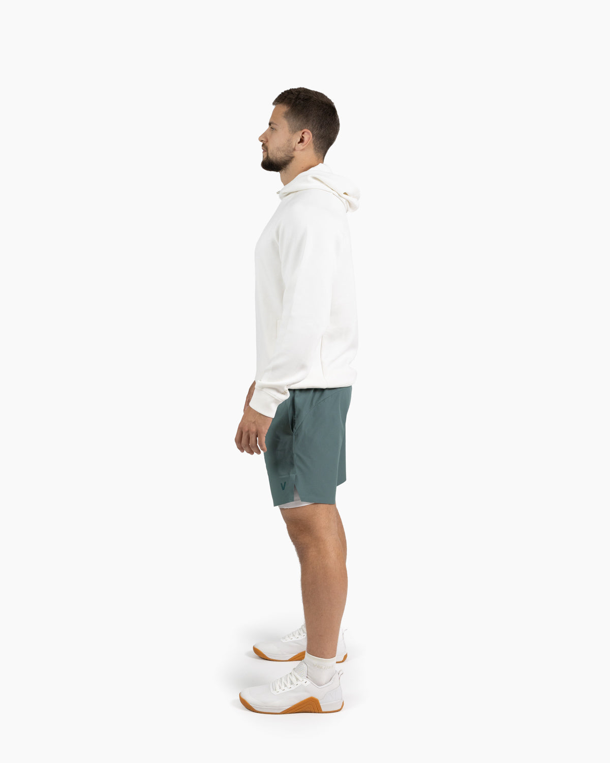 Holo men's hooded sweatshirt Velites side color_Pearl