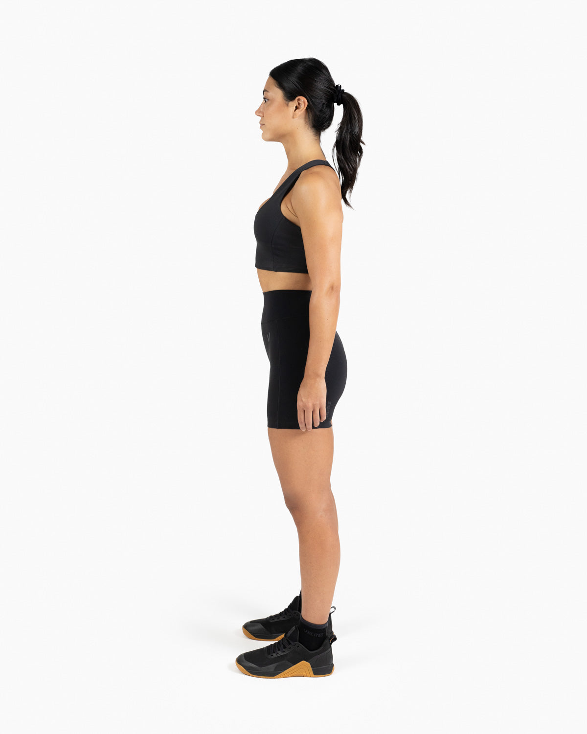 Women's Holo Mid-Length Leggings Velites side color_Black