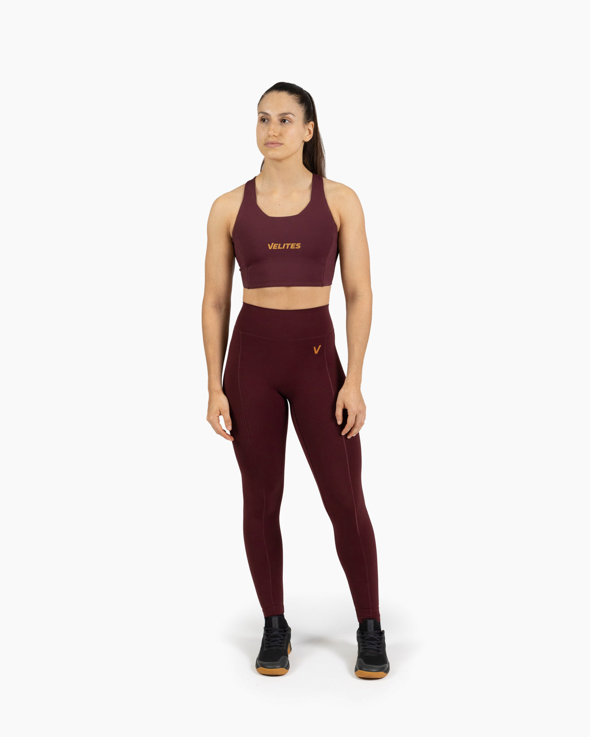 Velites Holo women's long legging color_Pomegranate