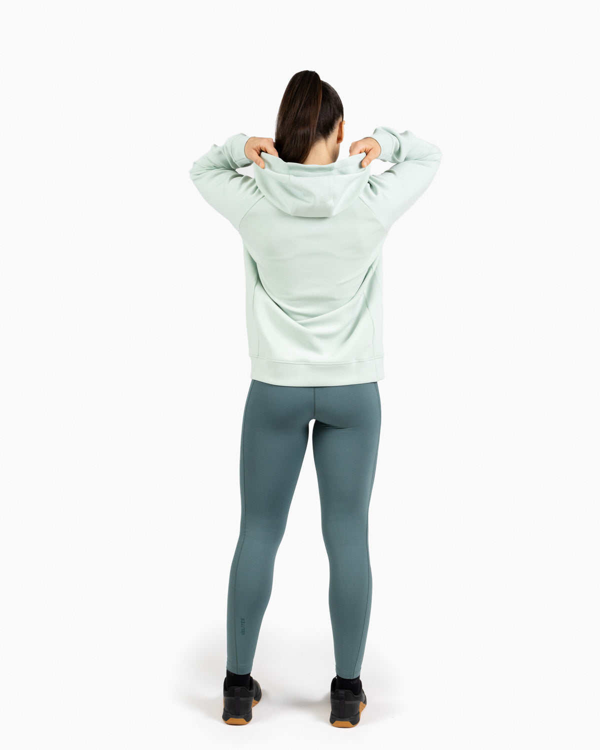 Holo women's hooded sweatshirt Velites back color_Mojito