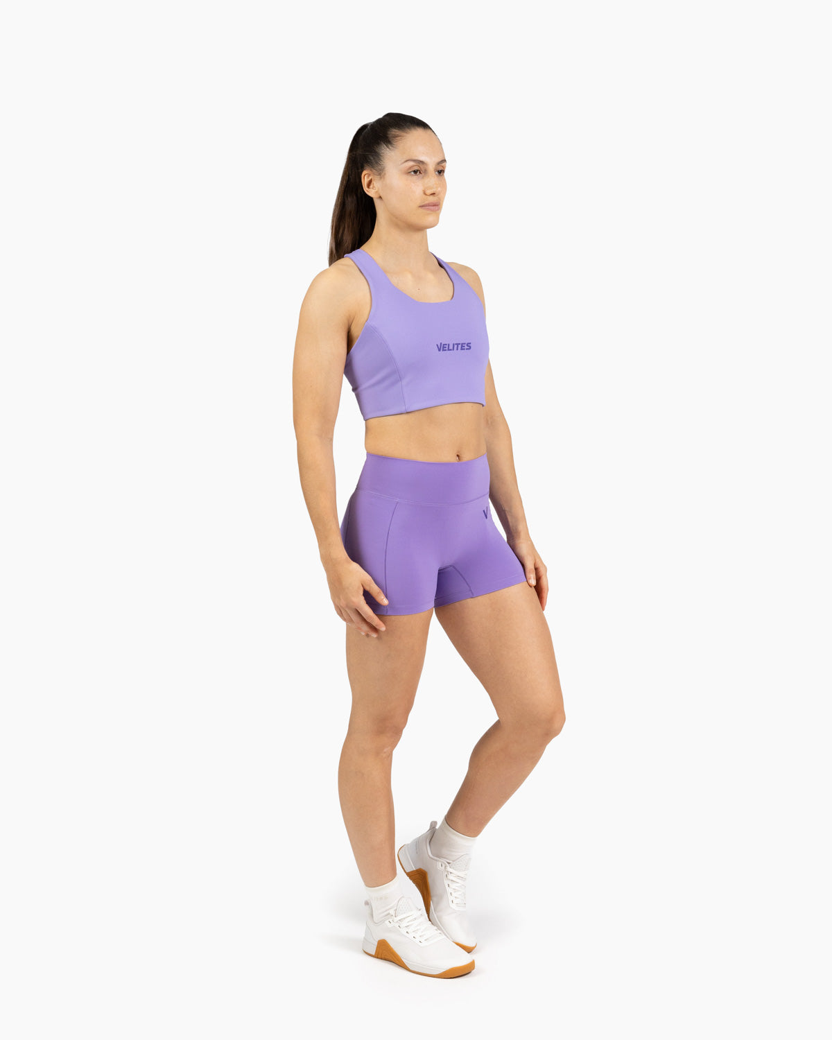 Velites women's Holo short legging three-quarter color_Wisteria