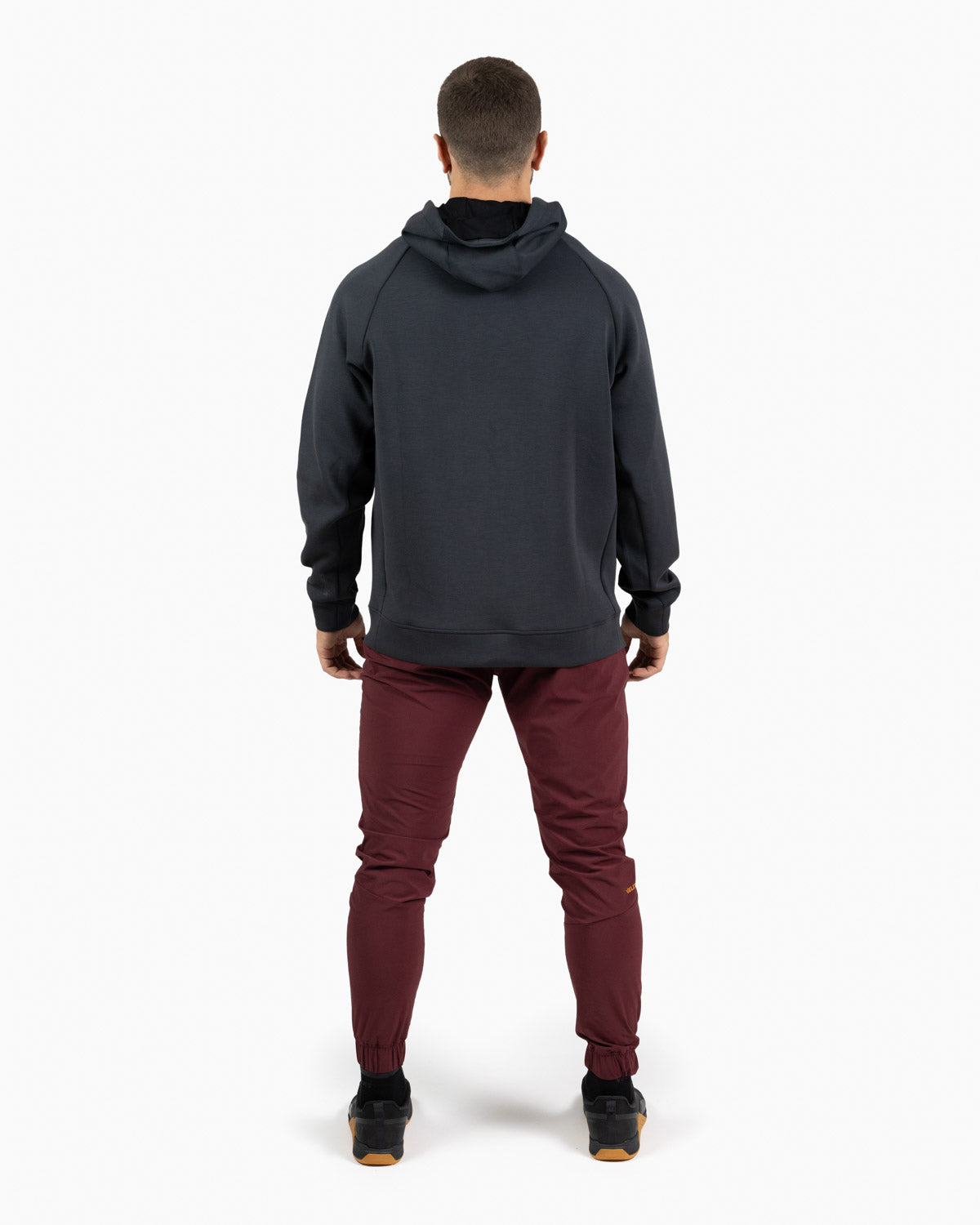 Holo men's hooded sweatshirt Velites back color_Black