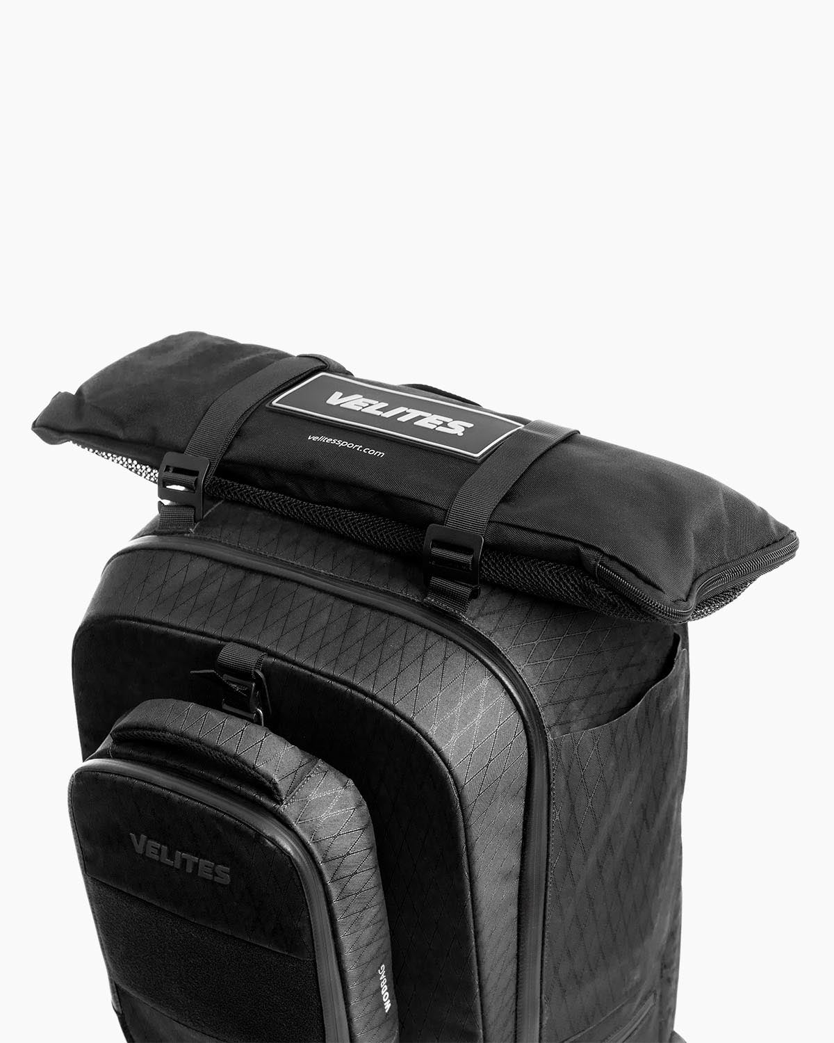 Top view of Velites Storm backpack carry bag Duradaimond Anthracite