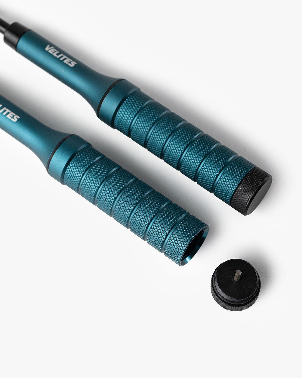 Velites Earth 2.0 blue jump rope handle detail