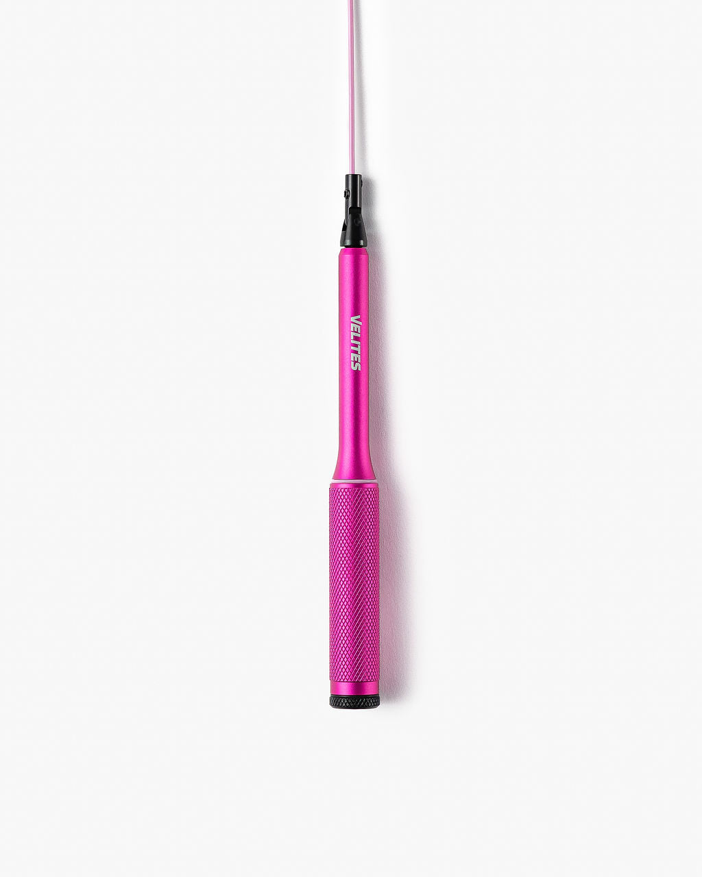 Aluminum pink handles of the Velites Fire 2.0 official jump rope