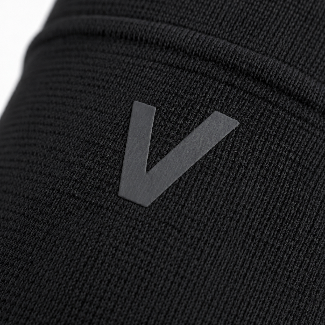 FLOW double-layer knee sleeve VELITES logo detail black