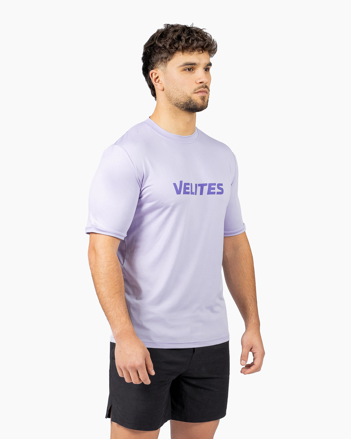 Velites Holo T-shirt side Threequarters color Violet