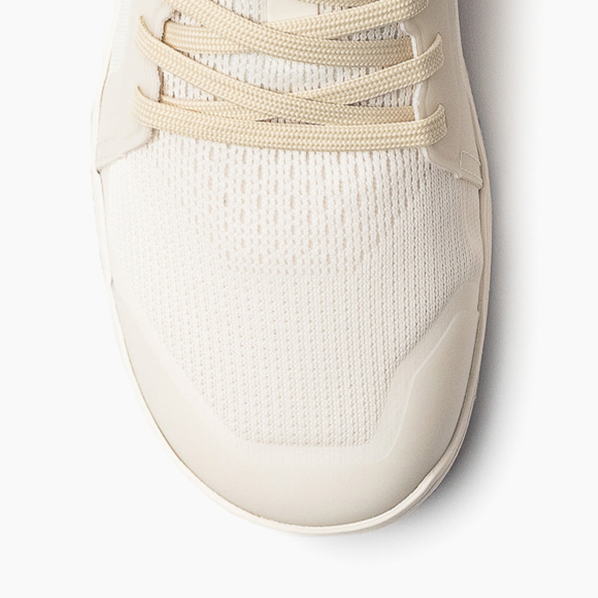 Barefoot shoes Minimal 1.0 Velites Ivory White with wide toe box for toe freedom top view